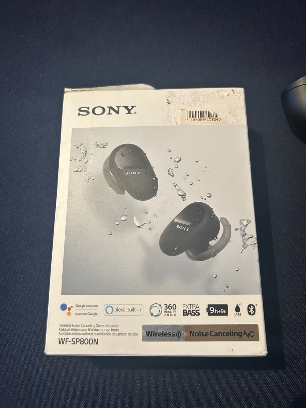 Sony WF-SP800N Sport Wireless Earbuds - Black